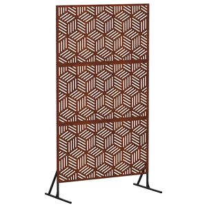 vidaXL Privatumo žaliuzės 100 x 50 x 180 cm Rūdijanti