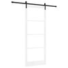 vidaXL Slankios durys ORKDAL Balta ir juoda 93 x 232 cm
