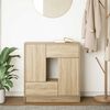 vidaXL &Scaron;oninė spintelė su stalčiais ir durelėmis, 70,5x34x74,5 cm