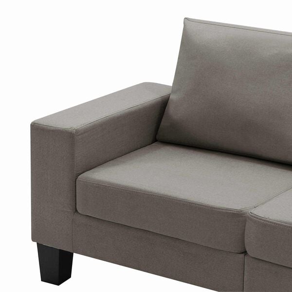 vidaXL Sofa Taupe Dvivietės audinys