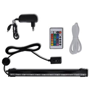 Povandeninės LED burbulus skleidžiančios akvariumo lempos, RGB, 32cm