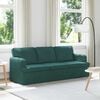 vidaXL Sofa 180cm Tamsiai žalia Metalas