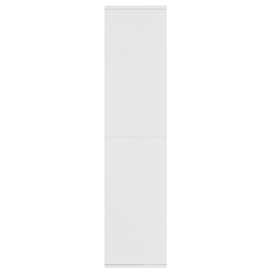 vidaXL Knygų/šoninė spintelė, baltos spalvos, 66x30x130cm, MDP