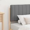vidaXL Lovo rėmas su apmuštu galvūgaliu Šviesiai pilka 75 x 190 cm