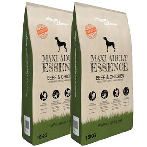 vidaXL Sausas maist. &scaron;un., Maxi Adult Essence Beef&Chicken, (2 x 15 kg)