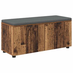vidaXL Koridoriaus suolas su pagalve Senas medis 100 x 38 x 46 cm