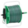 vidaXL Žarnos ritė su tvirtinimo detalėmis, žalia, 0,5", 30m, PVC