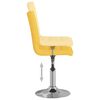 vidaXL Pasukama valgomojo kėdė, garstyčių geltonos spalvos, audinys
