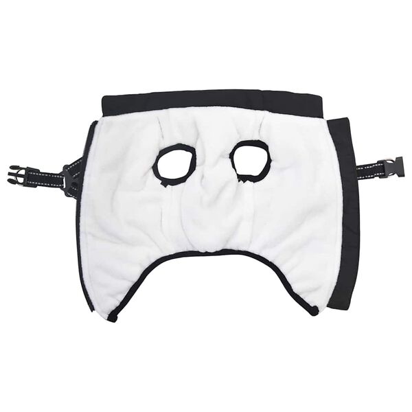 vidaXL &Scaron;uns Kailinis su pavadėliu Juoda M Fleece ir poliesteris