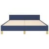 vidaXL Lovos rėmas su galvūgaliu be čiužinio mėlynas 140x200cm audinys