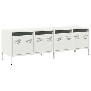 vidaXL Televizoriaus spintelė, balta, 135x39x43,5cm, plienas