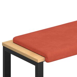 vidaXL Suoliuko pagalvė mančester Raudona oranžinė Gylis 35 cm
