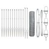 vidaXL Hexagonal Fence with Post 10 x 0,8 m Galvanizuotas plienas