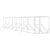 vidaXL Lauko voljeras &scaron;unims, sidabrinis, 2x14x2m, plienas