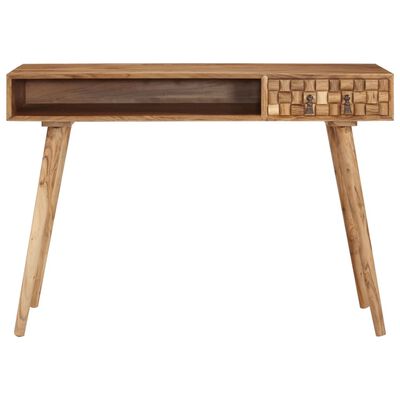 vidaXL Rašomasis stalas, 115x50x76cm, akacijos medienos masyvas