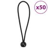 vidaXL Bungee virvelės su kamuoliukais, 50vnt., 21x0,5cm