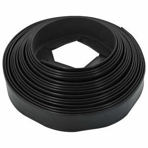 vidaXL Vejos borteliai Juoda 2000 x 4 x 5 cm Plastmasė