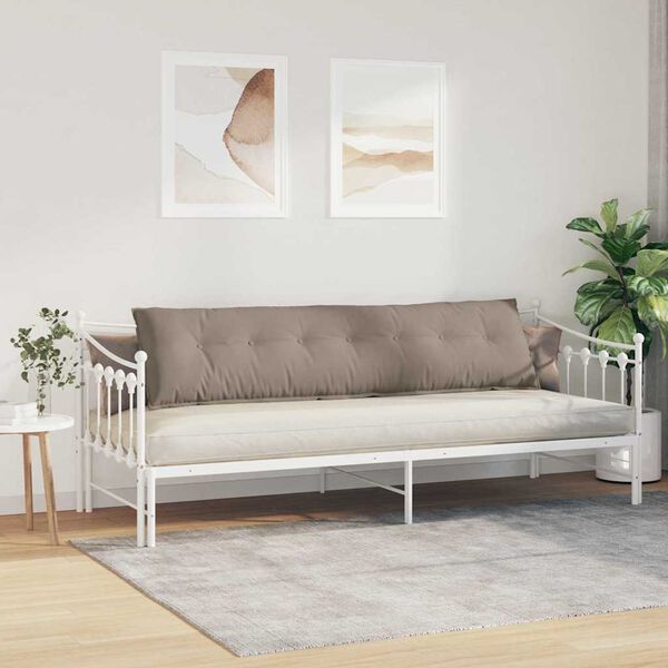 vidaXL Apsaugos Pagalvė Taupe 200 x 50 cm Mikropluo&scaron;to audinys