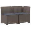 vidaXL 2-Vietis Sodo Sofas su Pagalvėlėmis, Atrodo kaip Ratano PP