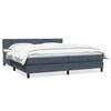 vidaXL Box Spring Lova su čiužiniu Tamsiai pilka 200x210 cm Velvet