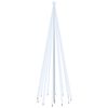 vidaXL Kalėdų eglutė su kuoliuku, 500cm, 732 &scaron;altos baltos spalvos LED