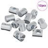 vidaXL Cilindrinės veržlės 12 pcs Sidabro M6 x 13 mm Metalas