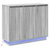 vidaXL LED Bufetas Pilkas Sonoma 90 x 32 x 75 cm Apdirbta mediena