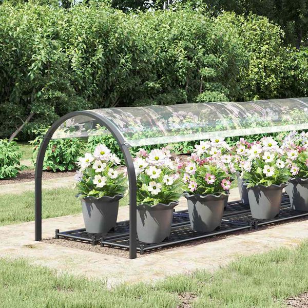 vidaXL Skaidrus brezentas su ąselėmis 1x5 m PVC