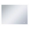 vidaXL Sieninis vonios kambario veidrodis su LED ir jutikliu, 80x60cm