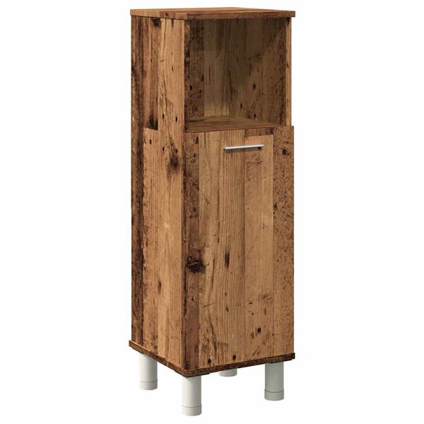 vidaXL Vonios spintelė Old Wood 30x30x95 cm Engineered Wood