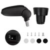 vidaXL Automobilio porankis, juodas, 13x33x(33-49) cm, ABS