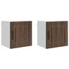 vidaXL Sieninė spintelė PORTO 2 pcs Rudas ąžuolas 40 x 31 x 40 cm