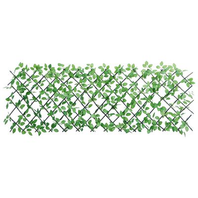 vidaXL Dirbtinės gebenės treliažai, 5vnt., žali, 180x65cm, prailginami
