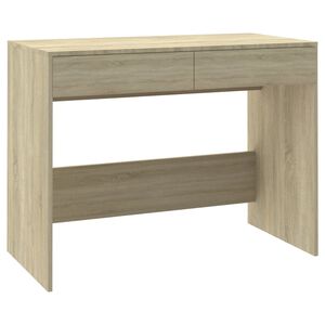 vidaXL Ra&scaron;omasis stalas, ąžuolo, 101x50x76,5cm, apdirbta mediena