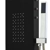 vidaXL Dušo sistema, juodos spalvos, 20x44x130cm, aliuminis
