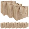 vidaXL Džiuto piniginės 10 Natūrali 26 x 22 x 14 cm 100% Tossa Džiutas
