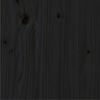 vidaXL Lovos rėmas, juodos spalvos, 90x200cm, pu&scaron;ies medienos masyvas