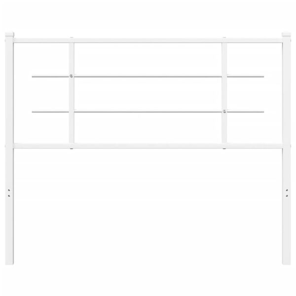 vidaXL Metalinis galvūgalis, baltos spalvos, 107cm