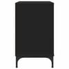 vidaXL Naktinis staliukas Juoda 63.5 x 36 x 61 cm Apdirbta mediena