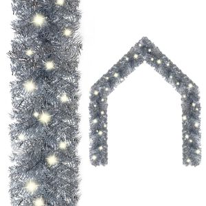 vidaXL Kalėdinė girlianda su LED lemputėmis, sidabrinės spalvos, 10m
