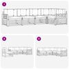 vidaXL Lauko sofos komplektas 5 pcs Natūrali ir &scaron;viesiai pilka