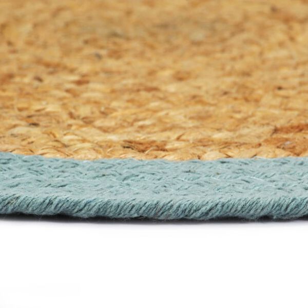 vidaXL Stalo kilimėliai, 6vnt., natūralios ir žalios spalvų, 38cm