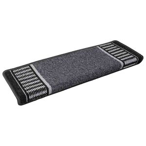 vidaXL Savaime prilipantys laiptų kilimėliai 15 vnt. 65 x 21 x 4 cm