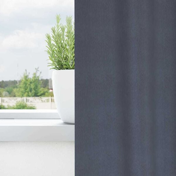 vidaXL Užuolaidos su žiedais, blokuojančios &scaron;viesą 2 pcs Antracitas