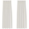 vidaXL Voile Užuolaida 2 vnt. Kreminė 260 x 140 cm Poliesteris