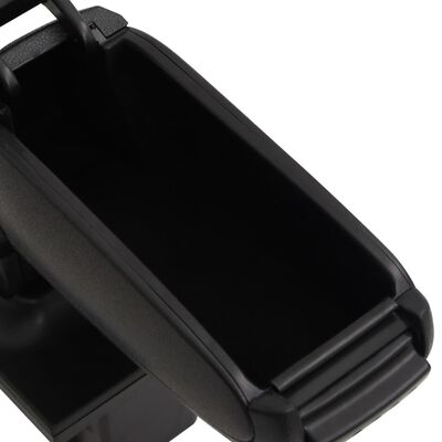 vidaXL Automobilio porankis, juodos spalvos, 16x35x(30-49)cm, ABS