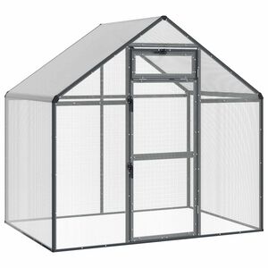 vidaXL Pauk&scaron;čių narvas Antracito 181,5 x 112 x 173,5 cm