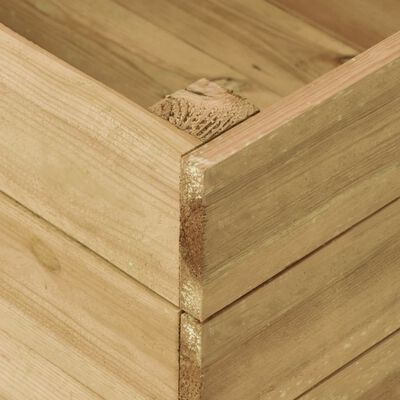 vidaXL Sodo lovelis, 300x150x54cm, impregnuota pušies mediena, aukštas