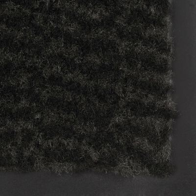 vidaXL Durų kilimėliai, 2vnt., juodi, 60x90cm, kvadratiniai