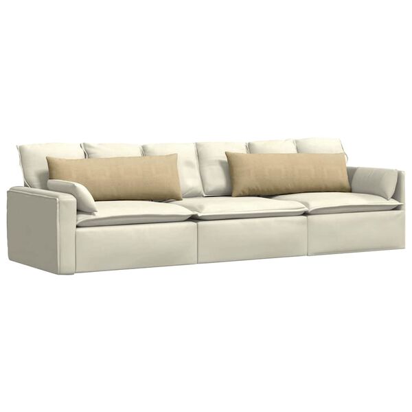 vidaXL Sofa Pagalvės 2 pcs Pilkai žalia 120 x 40 cm Kordūrinis audinys